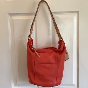Cole Haan Orange Bucket Bag